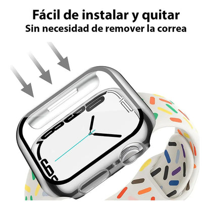Protector Carcasa Slim + Glass Para Apple Watch 45mm