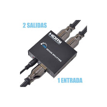 Cargar imagen en el visor de la galería, Splitter Hdmi 1x2 Full Hd Activo 2 Salidas 1080p Tv / Metal

