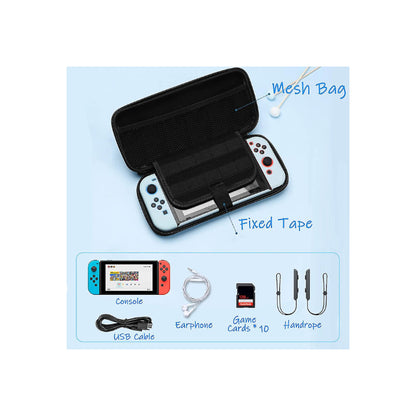 Bolso Nintendo Switch Classic Oled Kawaii Celeste Rosa Lindo