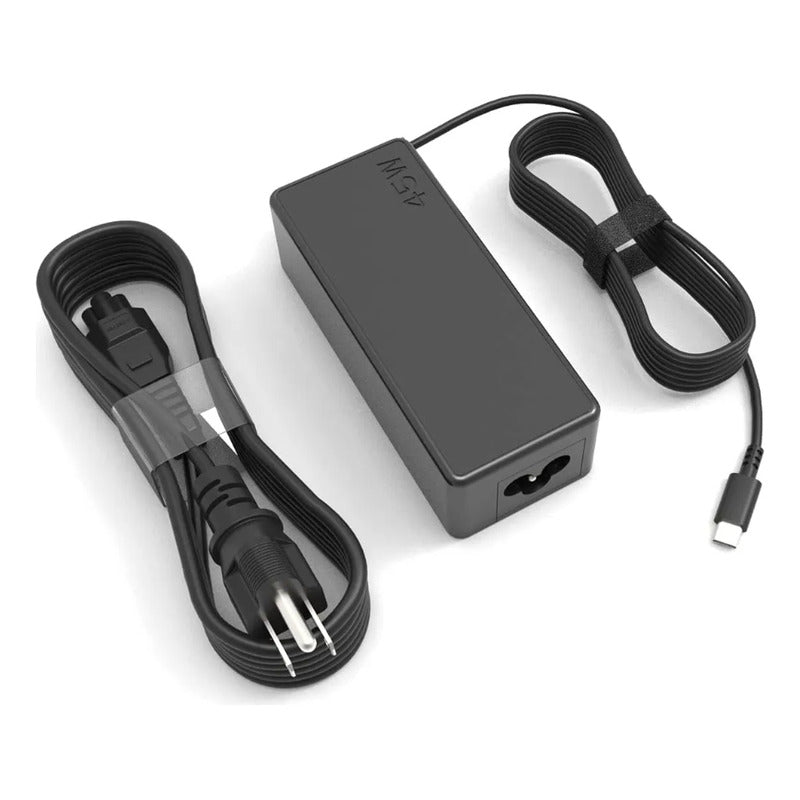 Cargador Para Notebook Lenovo 20v 2.25a (45w) Usb Tipo C Negro