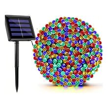 Cargar imagen en el visor de la galería, Luces Solares Navidad Guirnalda 3 Pcs 100 Led 12m Multicolor
