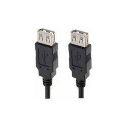 Cable De Extensión Usb 2.0 1.5mt / 2 Hembra 03-dbgc158 Color Negro