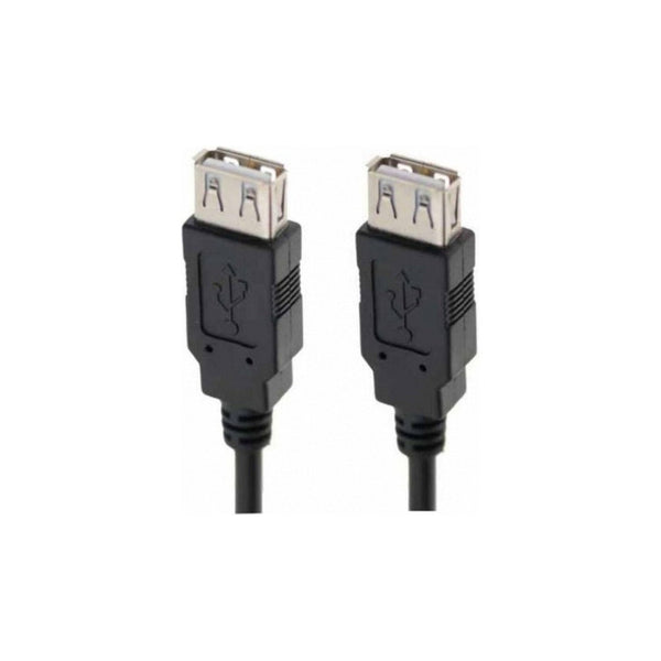 Cable De Extensión Usb 2.0 1.5mt / 2 Hembra 03-dbgc158 Color Negro