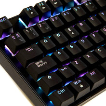 Load image into Gallery viewer, Teclado Gamer Njoytech Qwerty Outemu Blue Español Color Negro Con Luz Rgb
