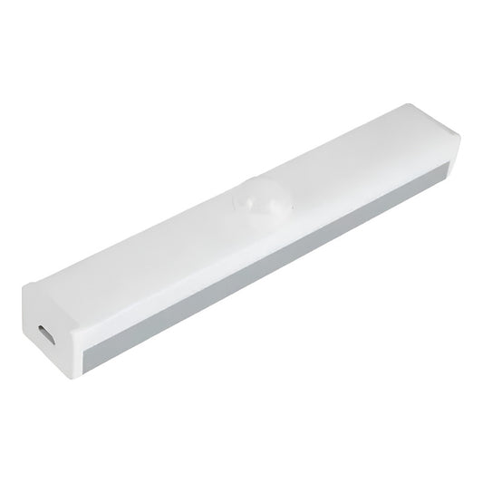Luz Led Barra Recargable Con Sensor De Movimiento 10cm Blanco