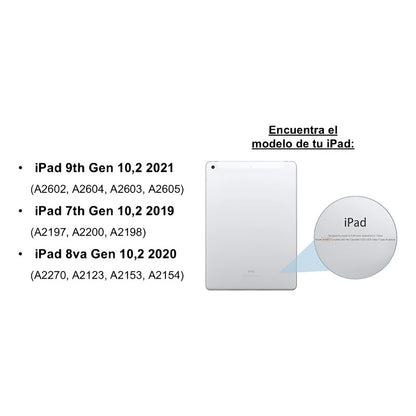 Carcasa Funda + Teclado Para iPad 9th Gen 2021 Negro