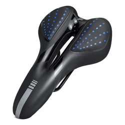 Sillín Gel Ergonómico Anti Prostático Para Bicicleta Azul 27 Cm 16 Cm