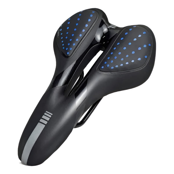 Sillín Gel Ergonómico Anti Prostático Para Bicicleta Azul 27 Cm 16 Cm