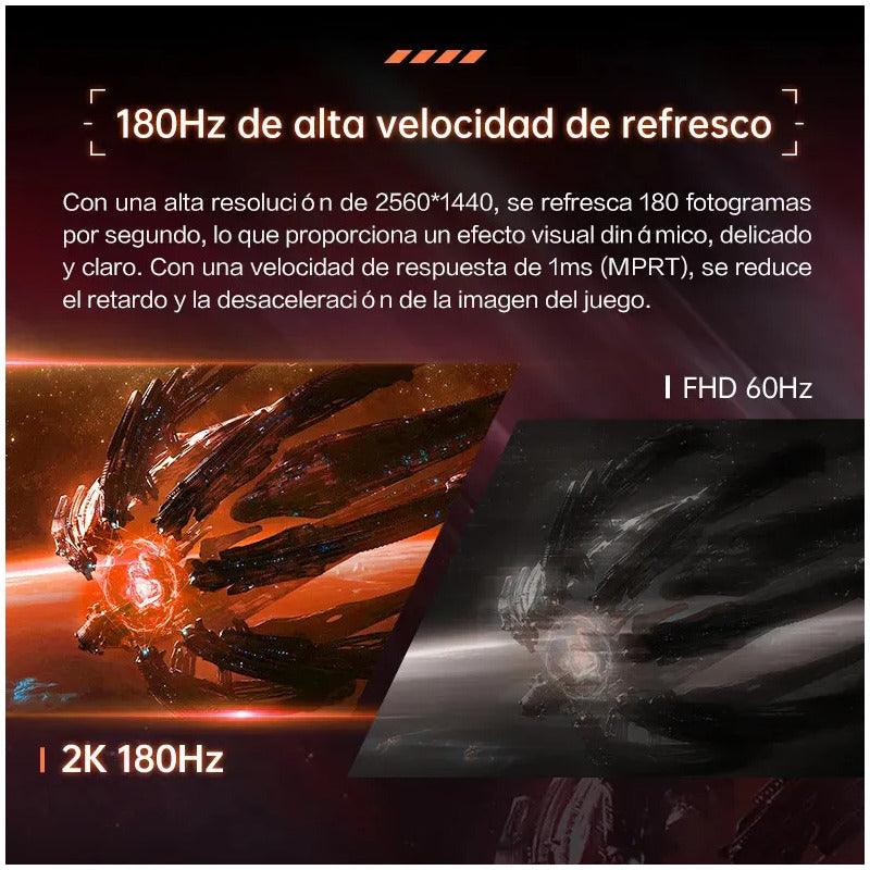 Monitor Gamer Machenike 27'' Qhd 180hz 450nit 1ms Para Pc Negro