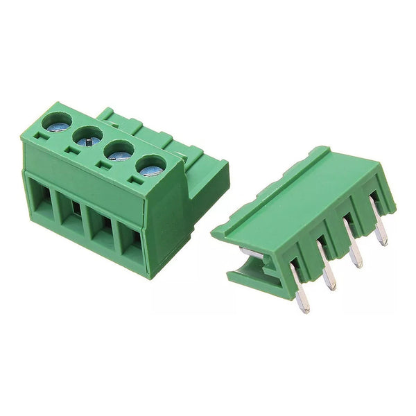 Pack 5 Terminales Borneras M H 4 Pines Pcb 2edg 4p [ Max ]