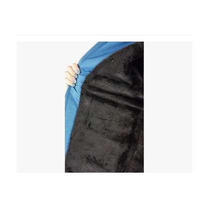 Chaqueta Mujer Parka Forro Piel Azul (ml) Azul Acero L Azul