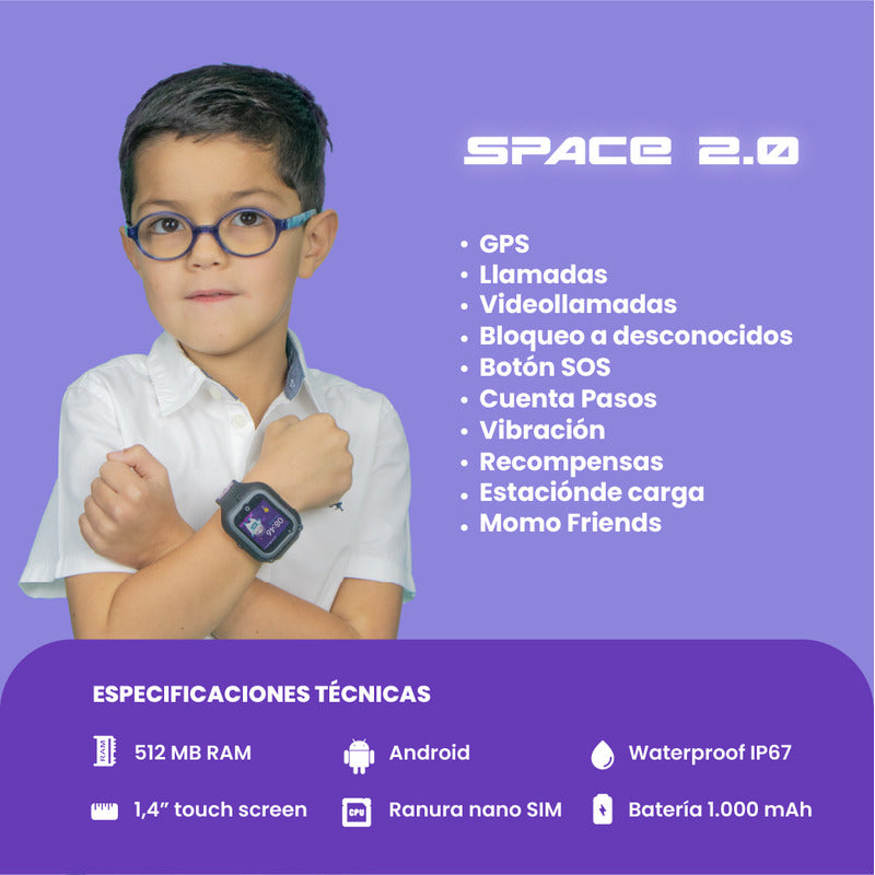 Soymomo Reloj Niños Space 2.0 Color Rosa