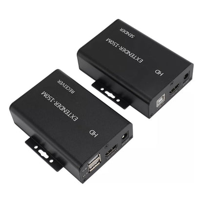 Hd Kvm Usb Extender 150m Multimedia Interface Rj45 1080p Negro