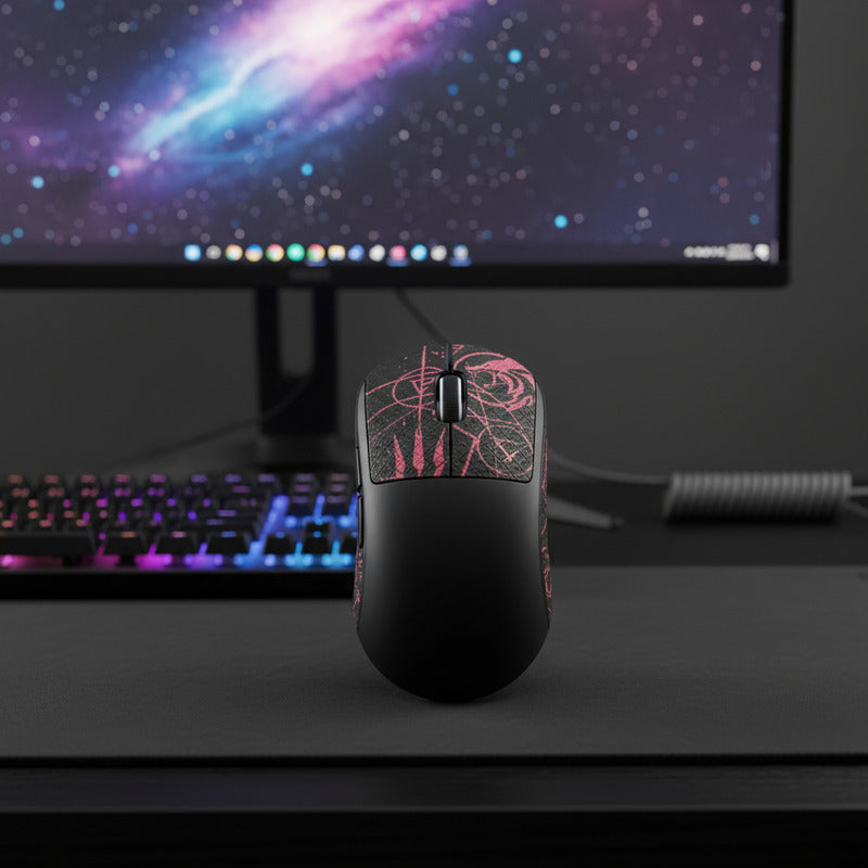 Bt.l Grips Deslizantes Para Mouse Logitech G Pro Wireless Negro/fucsia