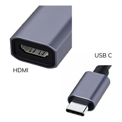 Adaptador Usb 3.1 Tipo C A Hdmi Compatible Blanco