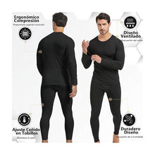 Cargar imagen en el visor de la galería, Conjunto De Ropa Térmica De Playera Y Pantalón For Hombre Gris Oscuro Gris Oscuro Xxl
