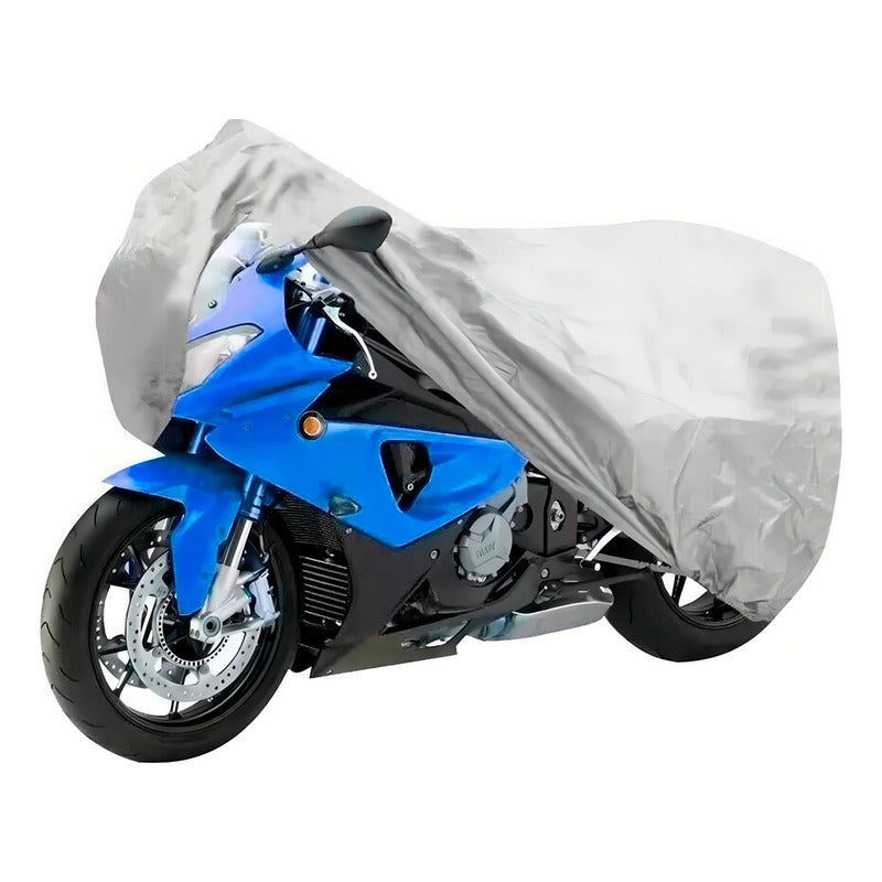 Funda Protectora Impermeable Para Moto Color Gris/talla 2xl