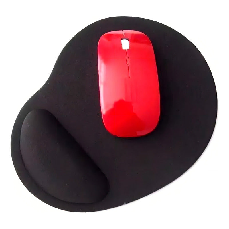 Mouse Pad Ergonómico Con Apoya Muñecas Con Gel + Calidad ® Color Negro