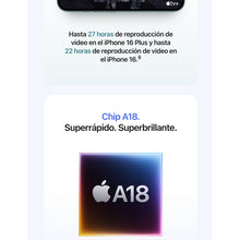 Cargar imagen en el visor de la galería, Apple iPhone 16 Plus (256 Gb) - Rosa - Excelente (Reacondicionado)
