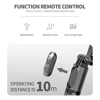 Estabilizador Portátil Gimbal Q09 Multifunción Giratorio 360 Negro