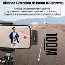 Cargar imagen en el visor de la galería, 2 Micrófonos Inalámbrico Solapa Lavalier Boya By-v20 | Usb C Negro
