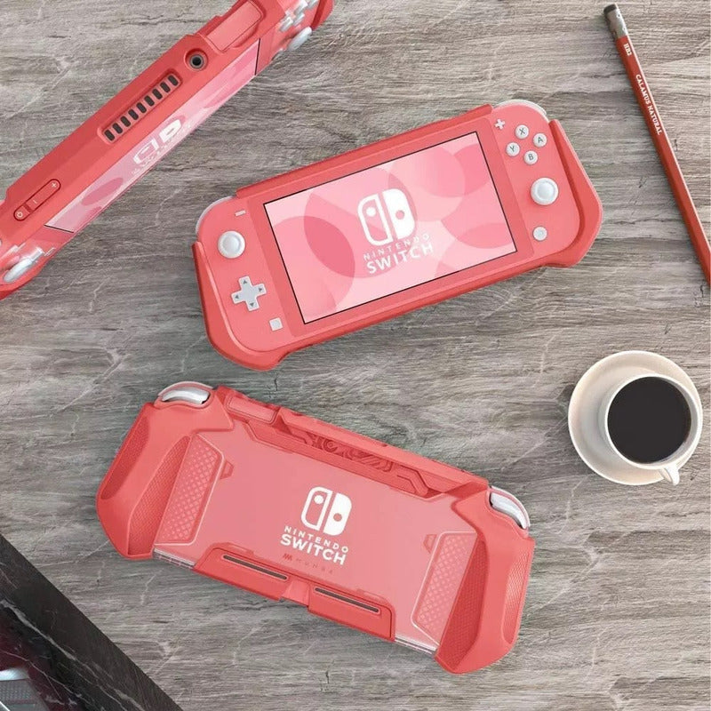 Estuche Para Nintendo Switch Lite Consola Versión 2019 Coral