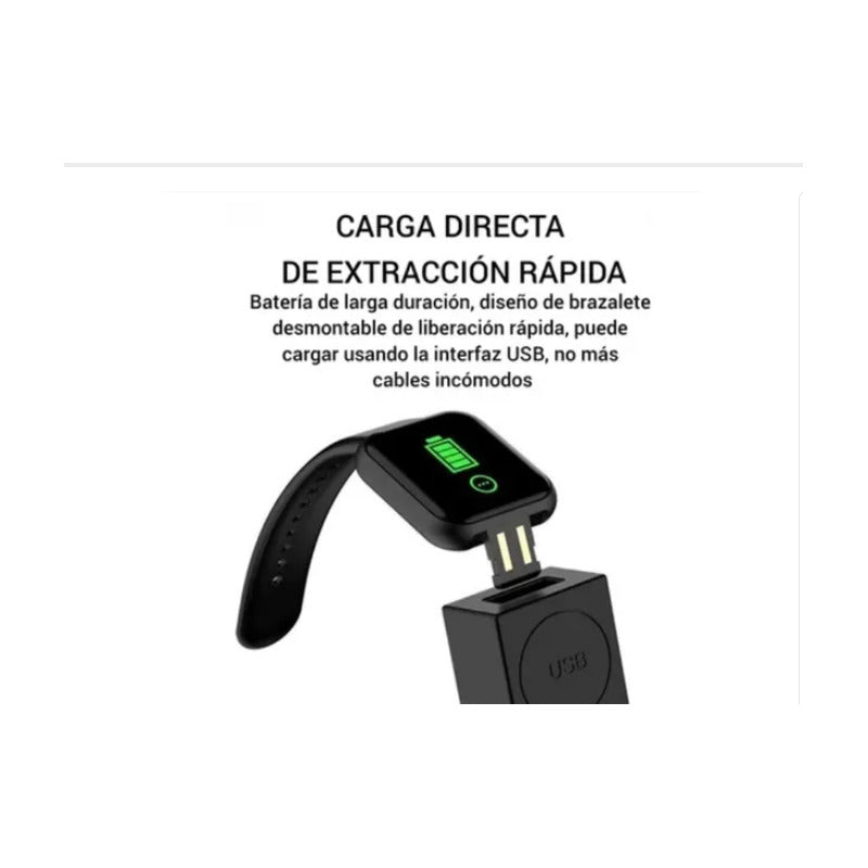 Smartwatch Reloj Inteligente Deportivo Smart Bracelet Mujer Blanco Deportivo Rosa Rosa