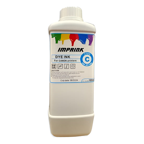 Tinta Dye Para Impresoras Canon Ecotank Premium 1 Litro Cian