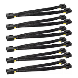 Pack X6 Cables Pcie 8pin Gpu 16awg  Doble Conector Vga