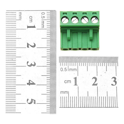 Pack 5 Terminales Borneras M H 4 Pines Pcb 2edg 4p [ Max ]