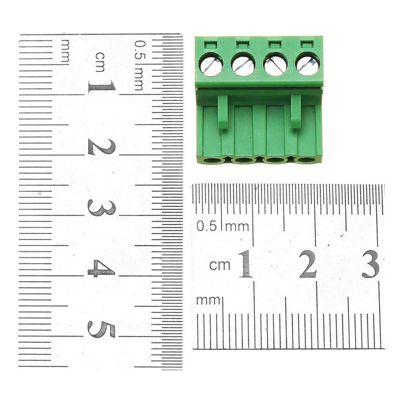 Pack 5 Terminales Borneras M H 4 Pines Pcb 2edg 4p [ Max ]