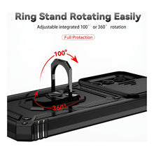 Cargar imagen en el visor de la galería, Carcasa Armadura Con Anillo Funda Antishock +lamina Completa Azul Oscuro A34 5g
