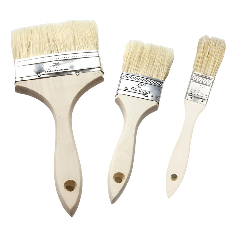 Pack De 6 Brochas (varias Medidas) Beige
