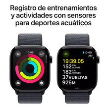 Cargar imagen en el visor de la galería, Apple Watch Series 10 Gps  Caja De Aluminio Negro Azabache De 46 Mm  Correa Loop Deportiva Color Tinta (nuevo Con Caja Abierta)

