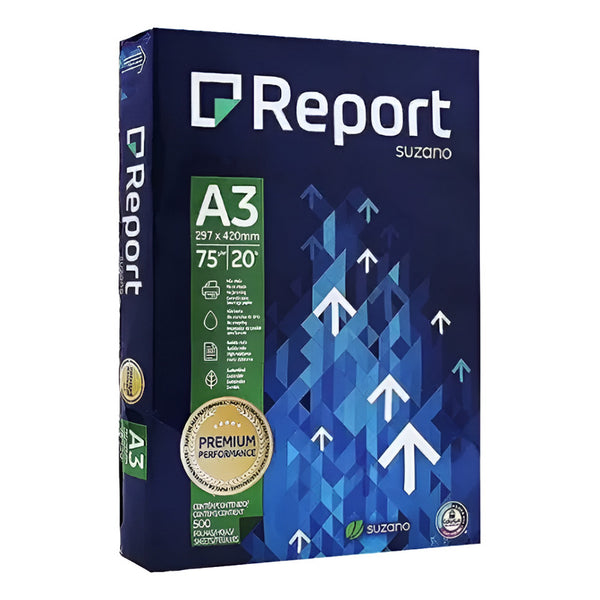 Resma 500 Hojas Bond Report Suzano A3 75grs Blanco