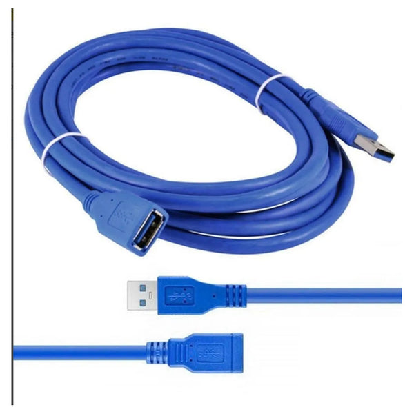 Cable Extensor Usb 3.0 1,5m Azul / Datos Y Carga/ Azul