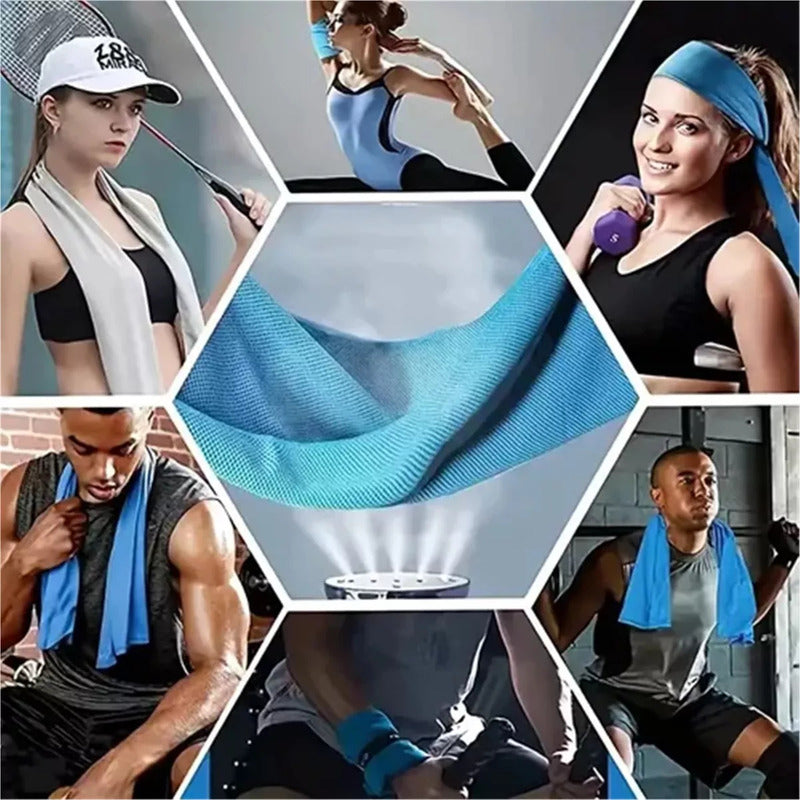 Toalla Deportiva Refrescante Xl Facil Secado Púrpura