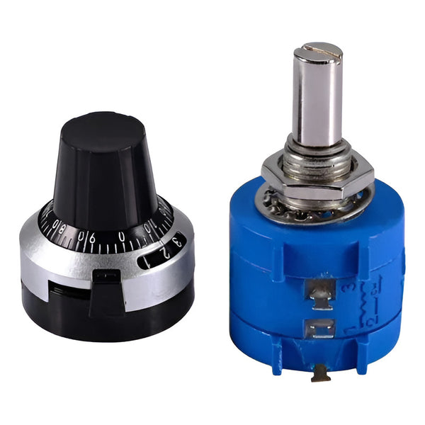 Potenciómetro Multi Giro 3590s 10k Con Perilla De Bloqueo