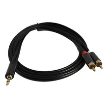 Cargar imagen en el visor de la galería, Cable de audio con conector jack de 3,5 mm macho A y 2 RCA macho Aux
