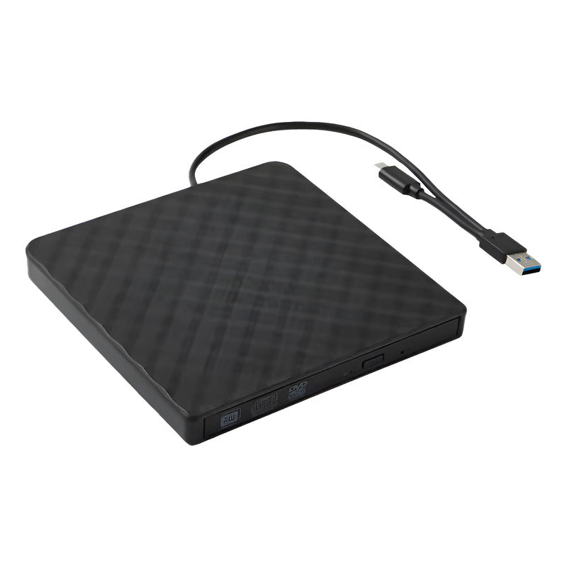 Carcasa Externa Para Unidad Dvd Tipo C Usb 3.0 Plug And Play Negro