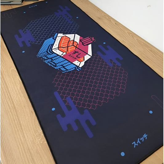 Mouse Pad Gamer Switch Teclado 90x40 XL Azul Oscuro