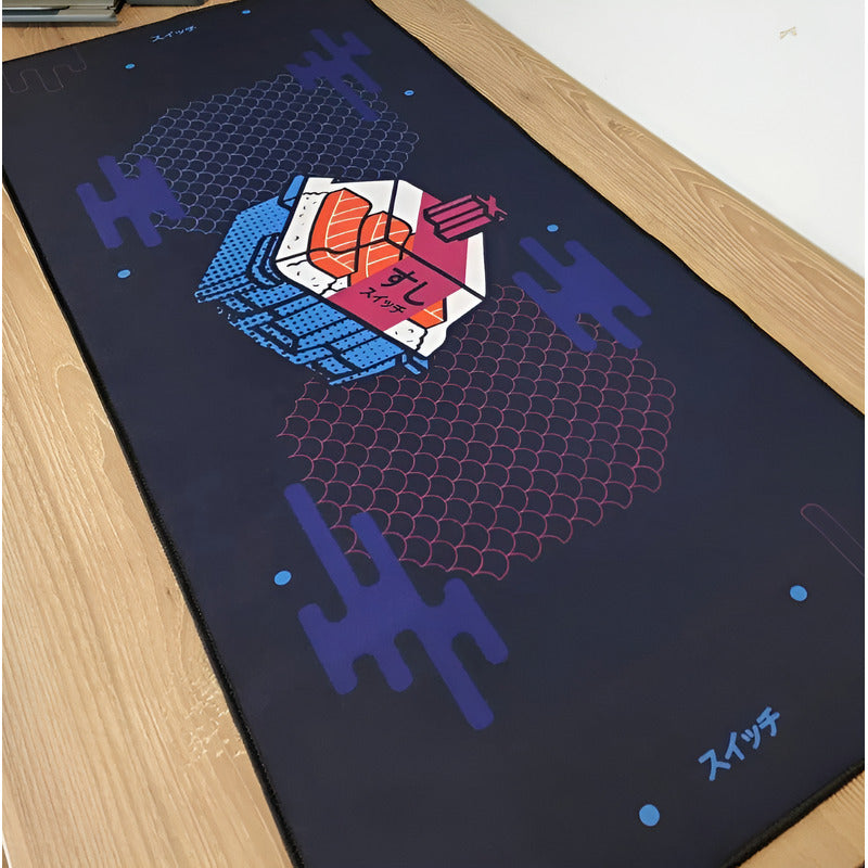 Mouse Pad Gamer Switch Teclado 90x40 Xl Azul Oscuro