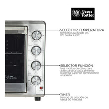 Cargar imagen en el visor de la galería, Horno Eléctrico 100 Litros Ursus Trotter (nuevo Caja Abiera) Gris
