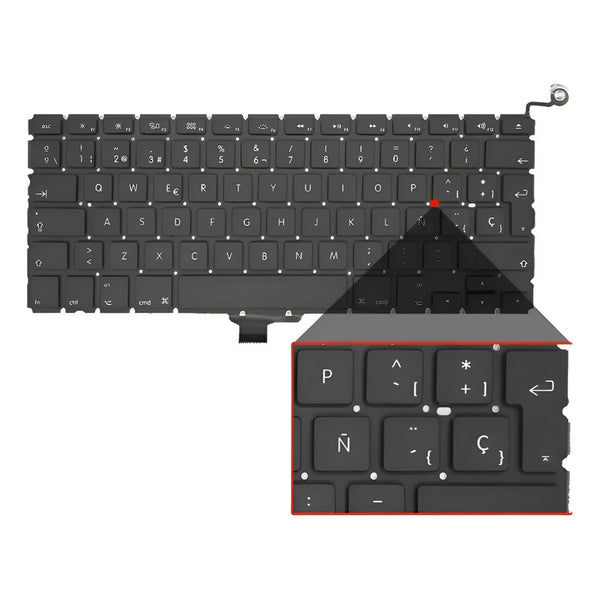 Teclado Apple A1278 Español Para Macbook Pro 13.3 Negro Español España