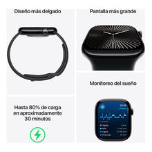 Cargar imagen en el visor de la galería, Apple Watch Series 10 Gps  Caja De Aluminio Negro Azabache De 46 Mm  Correa Loop Deportiva Color Tinta (nuevo Con Caja Abierta)
