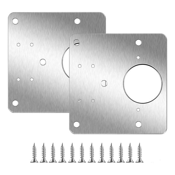 2 De Placas Reparacion Bisagra Mueble Tornillo Puerta Cocina