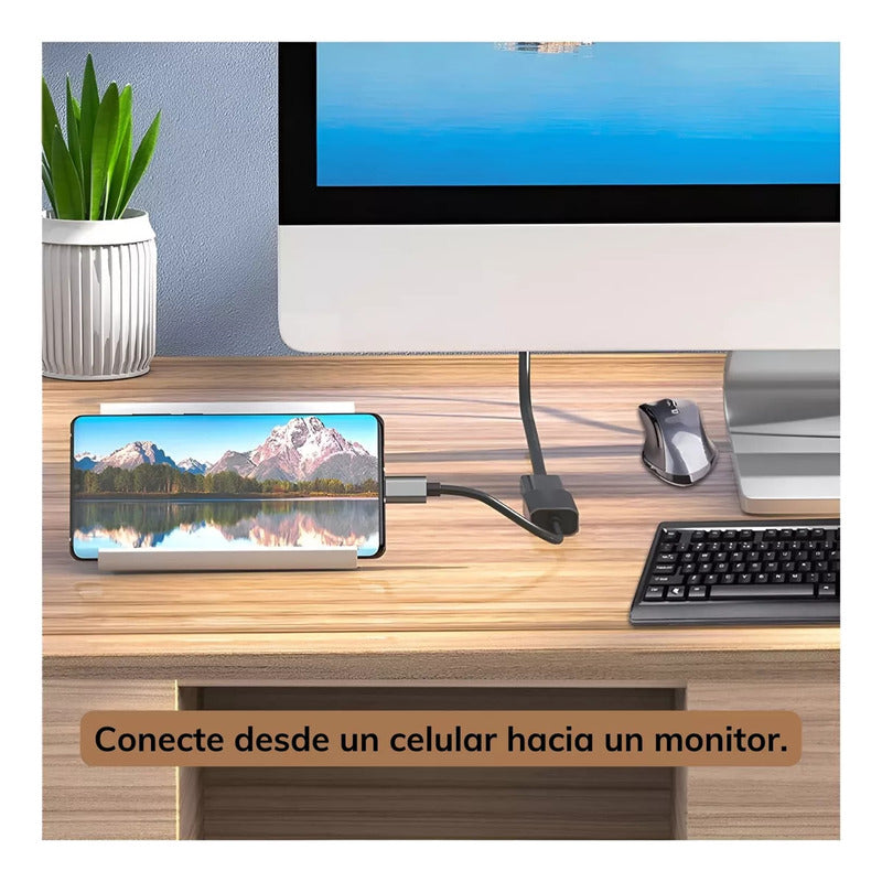 Adaptador Usb 3.1 Tipo C A Hdmi Compatible Blanco