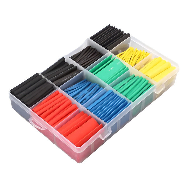Set 530 Tubos Termoretractil Colores Varias Medidas