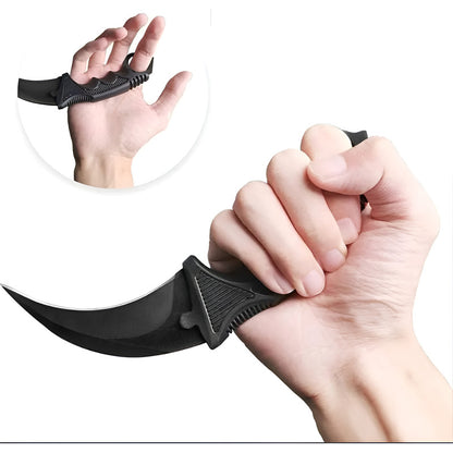 Pack X2 Cuchillo Tactico Militar Cuchillo Karambit Caza Krm Negro