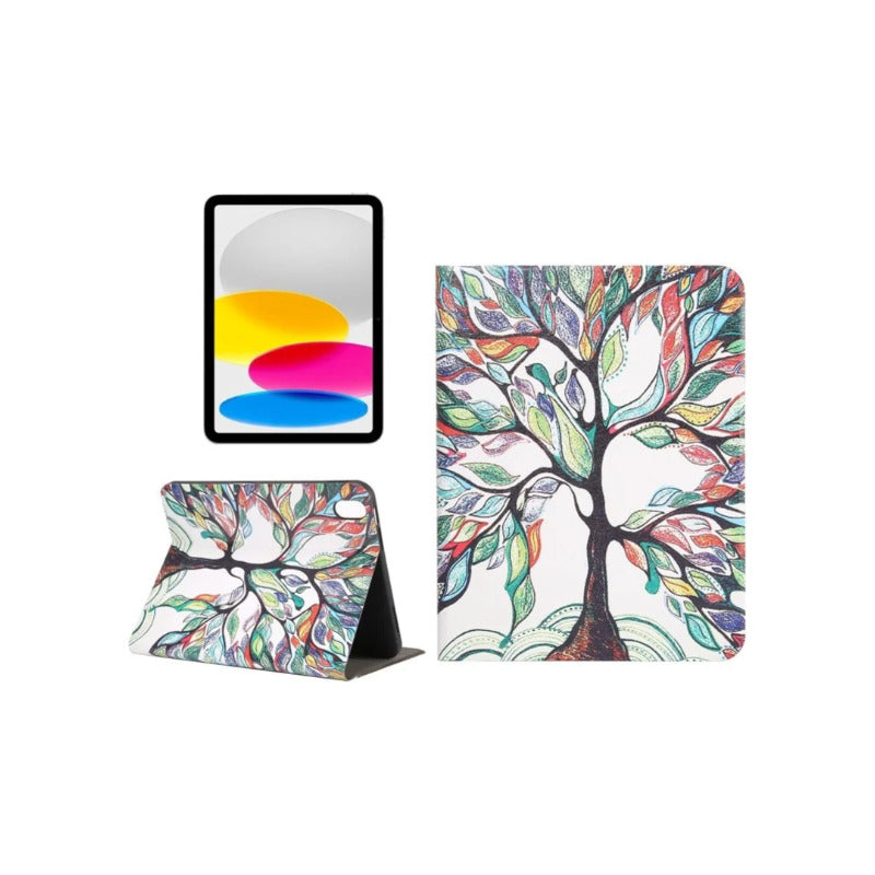 Carcasa Funda Para iPad 10.2 9a Gen Con Billetera Tarjetero Colorido